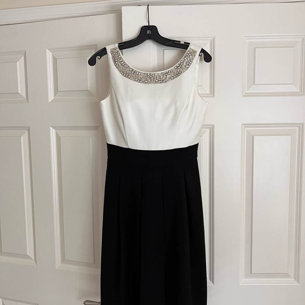 White House Black Market Embellished Sheath Midi Dress